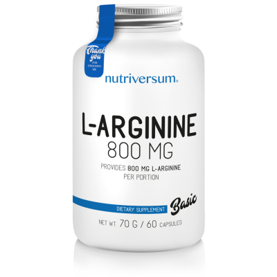 Детальное фото Nutriversum Basic L-Arginine 800 mg (60 капс)