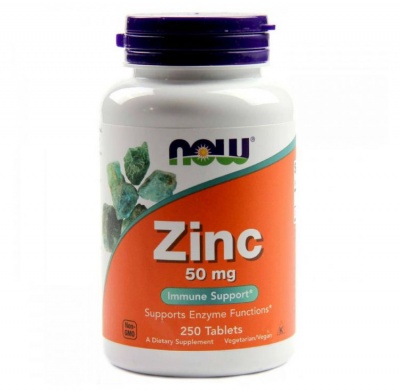 Детальное фото NOW Zinc Gluconate 50 mg (250 табл)