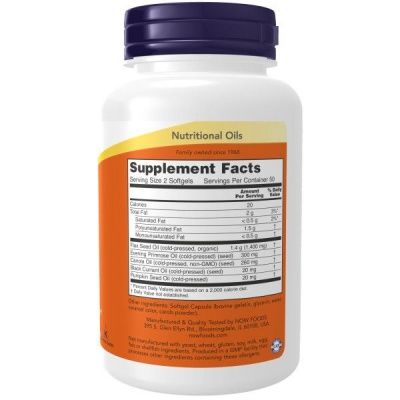 Детальное фото NOW Omega 3-6-9 1000 mg (100 гел. капс)