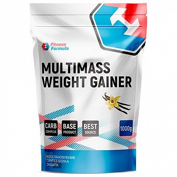 Анонс фото fitness formula multimass weight gainer (1000 гр) ваниль