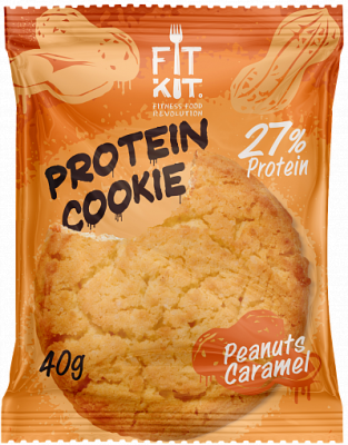 Детальное фото Fit Kit Protein cookie (40 гр) Арахис-карамель