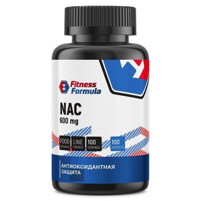 Детальное фото Fitness Formula NAC (N-Acetyl-L-Cysteine) 600 mg (100 капс)