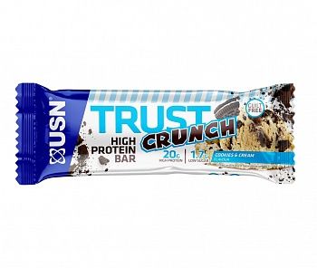 Анонс фото usn trust crunch protein bar (60 гр) печенье - крем