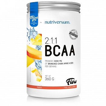 Анонс фото nutriversum purepro bcaa 2:1:1 flow (360 гр) манго