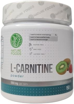 Детальное фото Nature Foods L-Carnitine (150 гр) Клубника-Киви