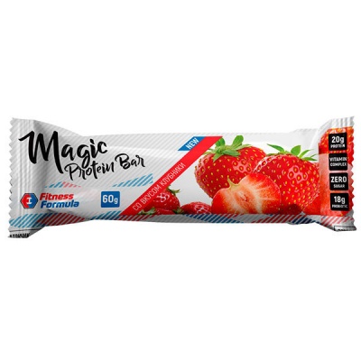 Детальное фото Fitness Formula Magic Protein Bar (60 гр) Клубника