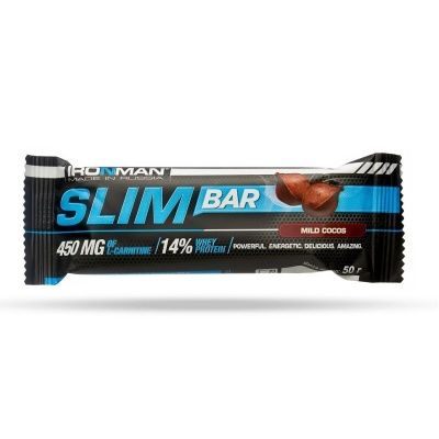 Детальное фото IRONMAN Slim Bar (50 гр) Кокос / темная глазурь