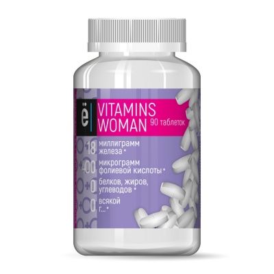 Детальное фото Ё-батон Vitamins Woman (60 табл)