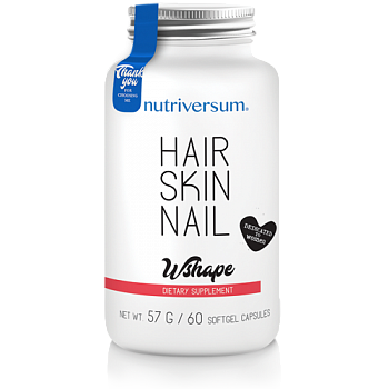 Анонс фото nutriversum wshape hair skin nail (60 гел. капс)