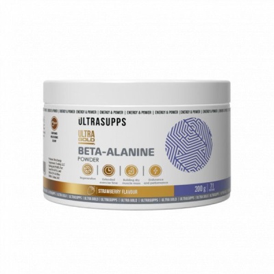 Детальное фото UltraSupps Ultra Gold Beta-Alanine (200 гр) Клубника
