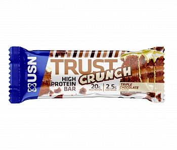 Анонс фото usn trust crunch protein bar (60 гр) тройной шоколад