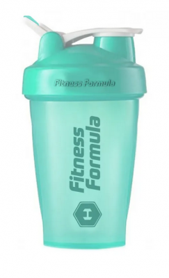 Детальное фото Fitness Formula Шейкер с держателем (400 мл) Бирюзовый