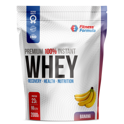 Детальное фото Fitness Formula 100% Whey Protein Premium (2000 гр) Банан