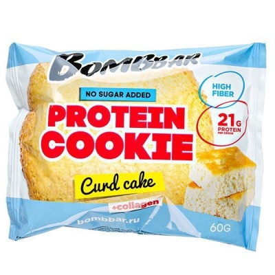 Детальное фото Bombbar Protein Cookie (60 гр) Творожный кекс