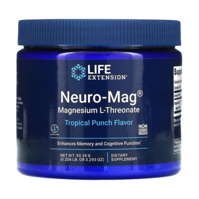 Детальное фото Life Extension Neuro-Mag® Magnesium L-Threonate (93 гр) Тропический пунш