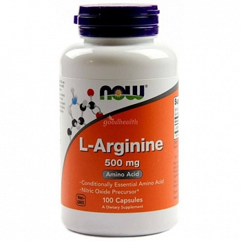 Анонс фото now l-arginine 500 mg (100 капс)