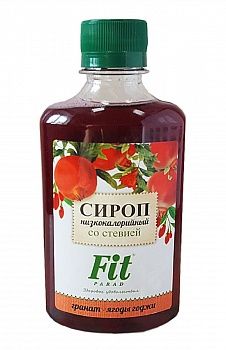 Анонс фото fitparad сироп низкокалорийный (250 мл) гранат-ягоды годжи