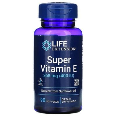 Детальное фото Life Extension Super Vitamin E 268 mg (90 гел. капс)