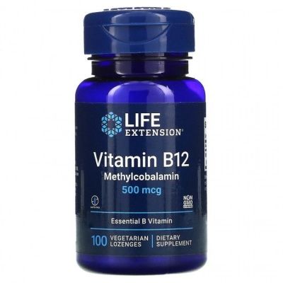 Детальное фото Life Extension Vitamin B12 Methylcobalamin 500 mcg (100 вег. лед)