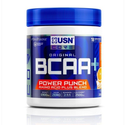 Детальное фото USN BCAA+ Power Punch (200 гр) Мандарин