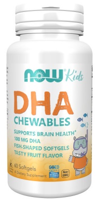 Детальное фото NOW DHA Kids Chewable 100 mg (60 гел. капс)
