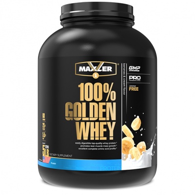 Детальное фото Maxler Golden Whey (2,27 кг) Банан-крем