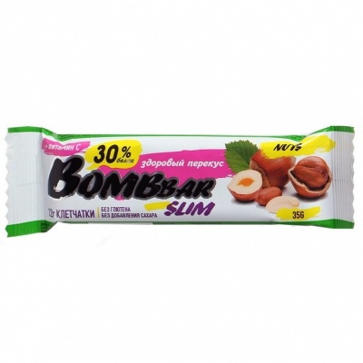 Детальное фото Bombbar Slim (35 гр) Арахис-фундук