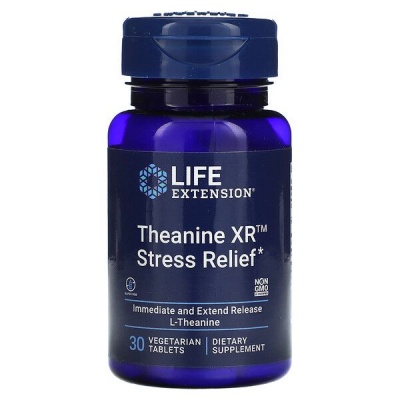 Детальное фото Life Extension Theanine XR™ Stress Relief (30 вег. табл)