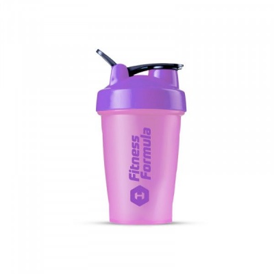 Детальное фото Fitness Formula Шейкер с держателем (400 мл) Фиолетовый