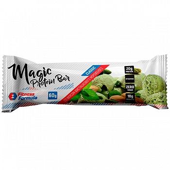 Анонс фото fitness formula magic protein bar (60 гр) фисташковое мороженое