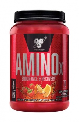 Детальное фото BSN Amino X (1015 гр.) Клубника-Апельсин