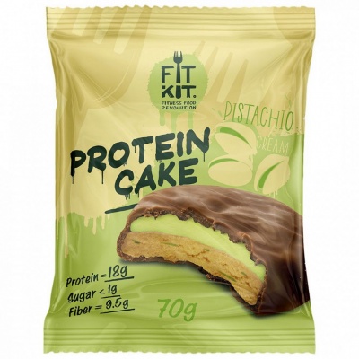 Детальное фото Fit Kit Protein cake (70 гр) Фисташковый крем