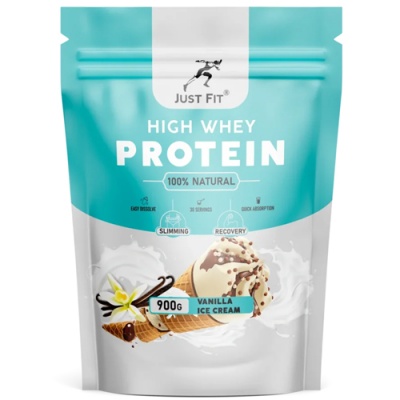 Детальное фото Just Fit High Whey Protein (900 гр) Ванильное мороженое pr66