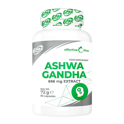 Детальное фото 6PAK Effective Line Ashwagandha (90 капс)