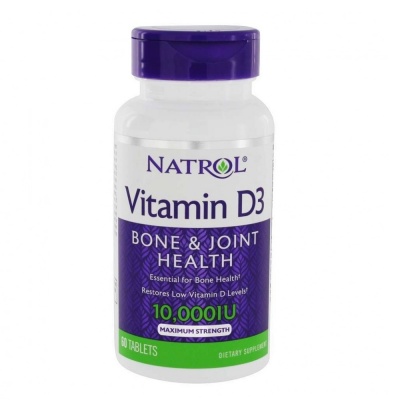 Детальное фото Natrol Vitamin D3 10000 IU Maximum Strength (60 табл)
