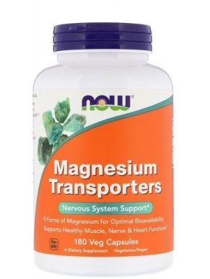 Детальное фото NOW Magnesium Transporters (180 вег. капс)