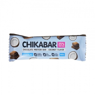 Детальное фото CHIKALAB ChikaBar Protein Bar (60 гр) Кокос