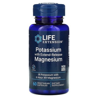Детальное фото Life Extension Potassium with Extend-Release Magnesium (60 вег. капс)