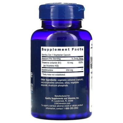 Детальное фото Life Extension Mega Benfotiamine 250 mg (120 вег. капс)