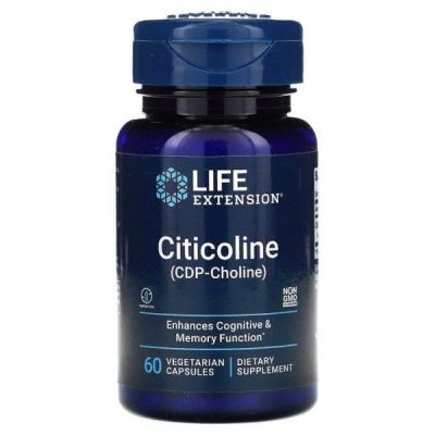 Детальное фото Life Extension Citicoline (CDP-Choline) (60 вег. капс)