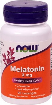 Детальное фото NOW Melatonin 3 mg (90 lozenges)