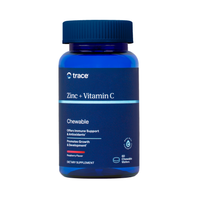 Детальное фото Trace Zinc + Vitamin C (60 жев. табл) Малина
