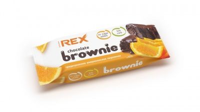 Детальное фото ProteinRex Chocolate Brownie (50 гр) Апельсиновое