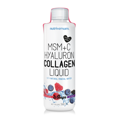 Детальное фото Nutriversum Wshape MSM + C Hyaluron Collagen Liquid (500 мл) Лесные Ягоды