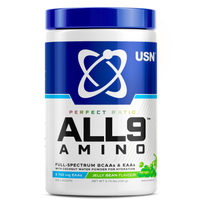 Детальное фото USN (SAR) All 9 Amino (330 гр) Зеленый мармелад
