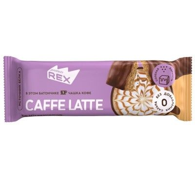 Детальное фото ProteinRex Flat White bar (40 гр) Латте - Соленая карамель