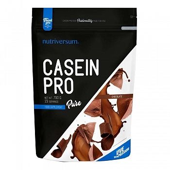 Анонс фото nutriversum pure casein pro (700 гр) шоколад