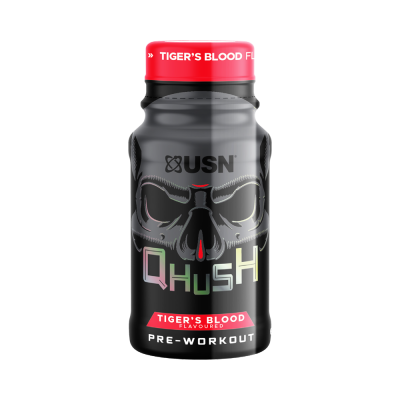 Детальное фото USN Qhush Shot (60 мл) Кровь тигра (Арбуз-Кокос-Клубника)