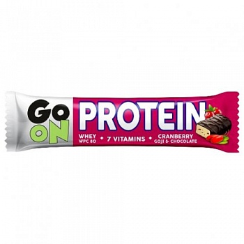 Анонс фото go on protein bar 20% (50 гр) cranberry and goji
