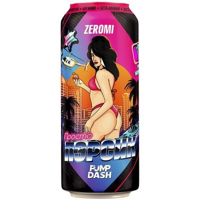 Детальное фото Zeromi Pre-Workout Pump Dash (500 мл) Просто пэрсик